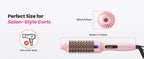 Thermobürste Blowout Boost, 1,5 Zoll beheizte Rundbürste für Blowout-Look, Dual-Voltage-Negativ-Ionen-Technologie 6-Temperaturmodus