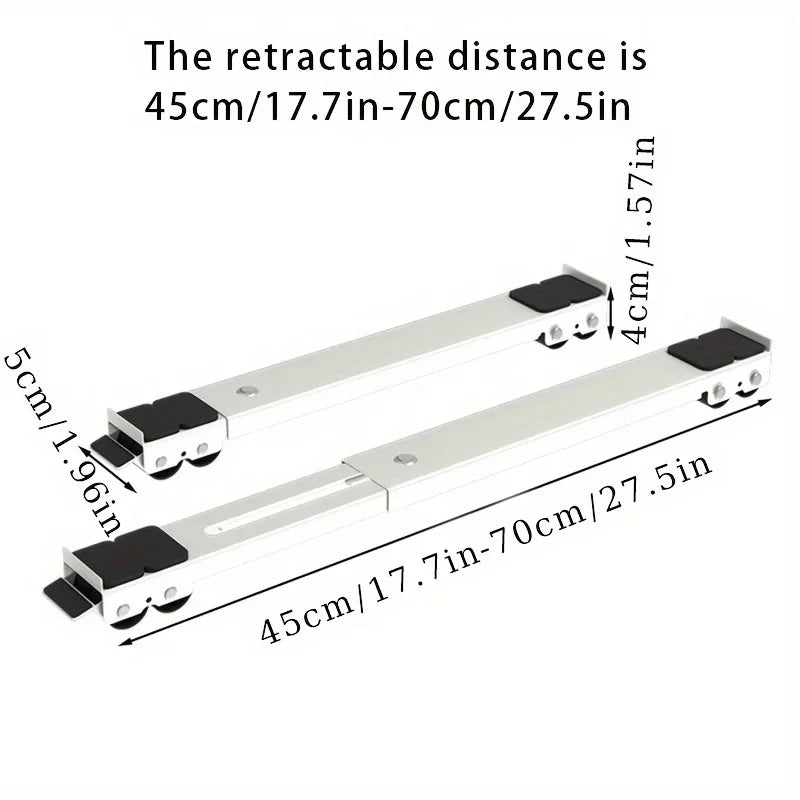 Heißverkaufte 300 kg verstellbare Anti-Schock-Stütze, 45–70 cm, für Waschmaschinen, Kühlschränke, Wäsche, rostfrei, 2er-Set.
