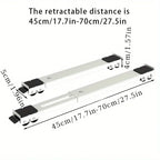 Heißverkaufte 300 kg verstellbare Anti-Schock-Stütze, 45–70 cm, für Waschmaschinen, Kühlschränke, Wäsche, rostfrei, 2er-Set.