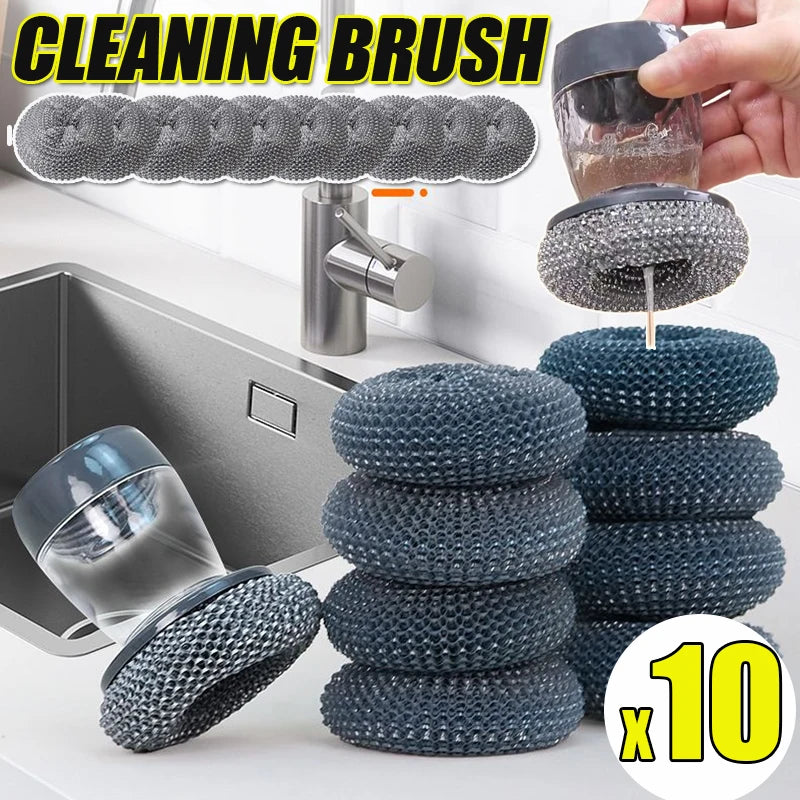 1 ~ 10PCs Geschirrspülbürste mit Seifenspender, automatische Seifenflüssigkeit, Topfbürste, Küchenreinigungsbürsten, Werkzeug