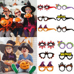 6/12 Stück Halloween-Thema-Party-Papiergläser, Kürbis,-Spinne-Fledermaus-Gläser, Cosplay-Foto-Requisiten, Halloween-Party-Dekoration