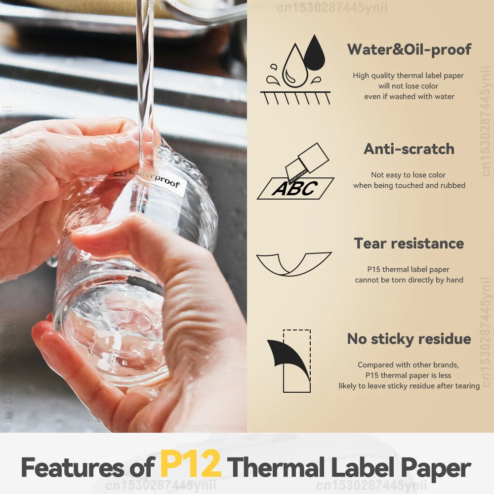 P12 Label Maker Mini tragbarer Thermo-Etikettendrucker ähnlich wie D11 D110 D101 Marklife P12 Etikettenmaschine DIY P12 Etikettenaufkleber