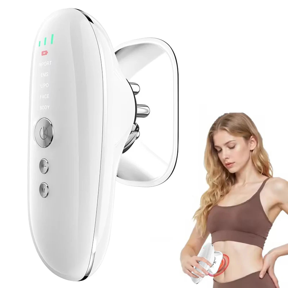 NEUES 2-in-1 elektrisches Cellulite-Massagegerät, Körperformungsgerät für Bein, Bauch, Taille, Arm, Mikrostrom-Gesichtsgerät für die Hautpflege