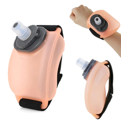200 ml freihändige Silikon-Sportwasserflasche, tragbar am Handgelenk zum Laufen, Radfahren, Klettern – Outdoor-Aktivitäten