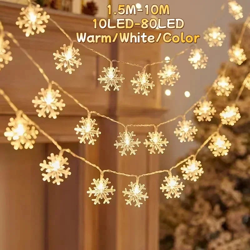 Weihnachtsdekoration Lichterkette 10LED bis 80LED für Garten Hochzeit Halloween Party Girlande Beleuchtungszubehör