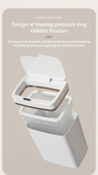 15L Smart Sensor Mülleimer Mülleimer Wasserdicht Touchless Automatischer Mülleimer Papierkorb für Küche Toilette Schlafzimmer