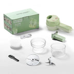 Ensemble de coupe-légumes électrique, presse-ail portatif sans fil, hachoir à viande, éplucheur, trancheur, accessoires de cuisine