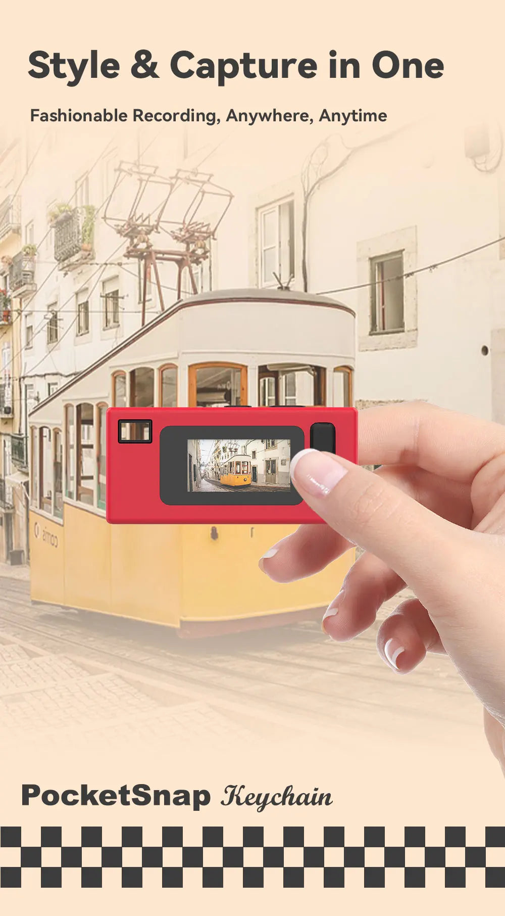 Mini Daumenkamera K30 – HD 1080P Schlüsselanhänger Kamera