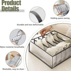 Organisateur de vêtements, boîte de rangement pour jeans, pantalons, armoire, tiroir, organisateur pour sous-vêtements, soutien-gorge, cravates, t-shirts, chaussettes
