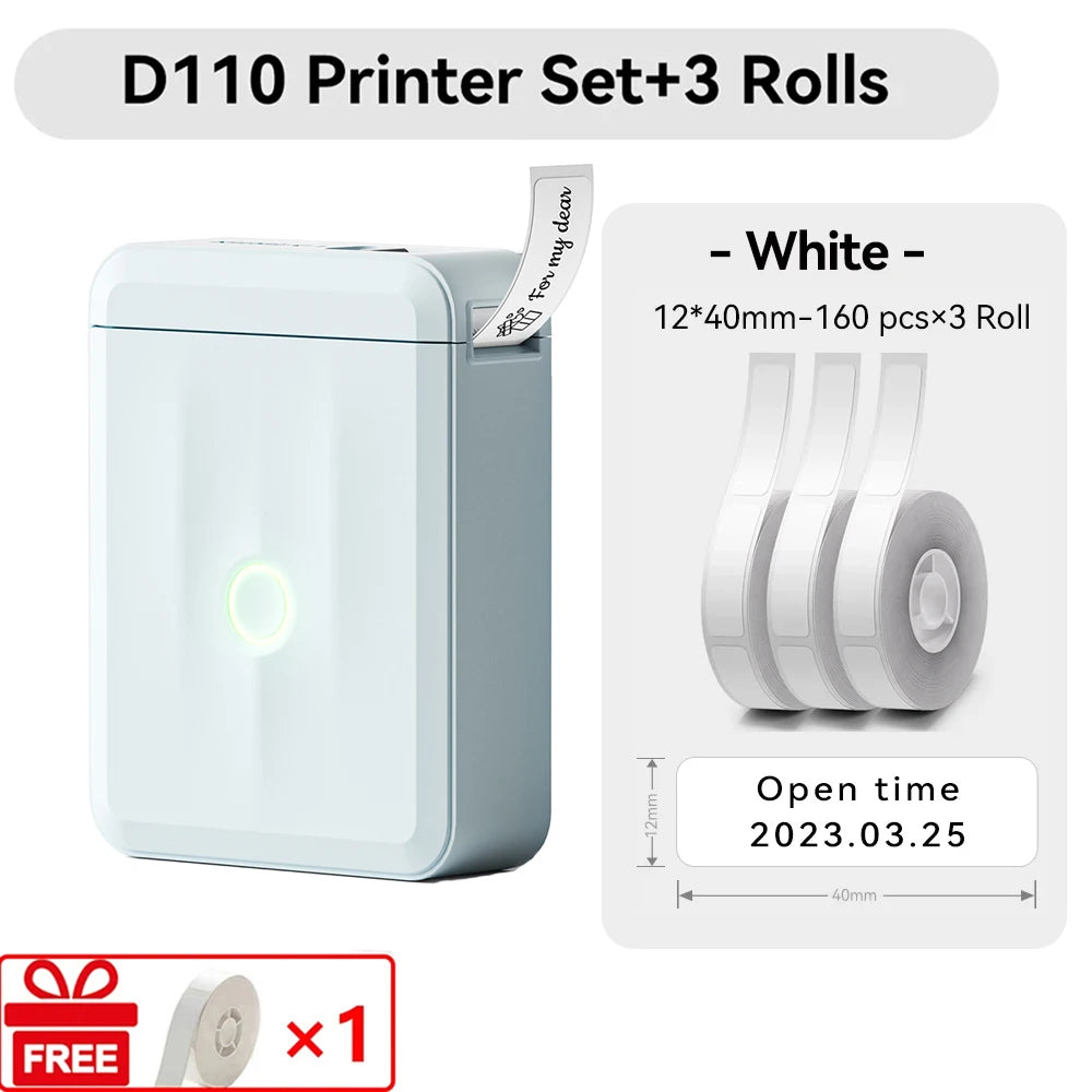 Niimbot D110 Mini Handlicher Thermodrucker Kabellose Etikettenmaschine