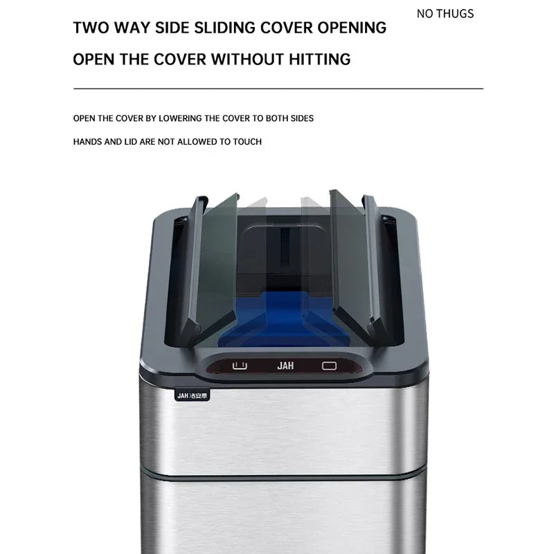 9/15/20/30/40/50/60 Mülltonne Große kapazität Edelstahl Smart Sensor Mülleimer Automatische Abfall Bins Küche Mülleimer