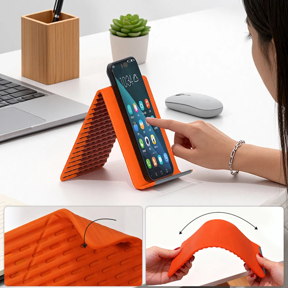 Silikon Handyhalter faltbar – Winkelverstellbar, rutschfest, für Handy & Tablet