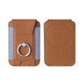 Magsafe-Kartenhalter mit Klappenabdeckung, magnetischer Telefonringständer, PU-Leder, Kartenhalter, Handyhülle für iPhone 13, 14, 15, 16 Pro