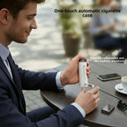 Neue kreative All-in-One-Zigarettenschachtel mit automatischer Auswurf, tragbare Zigarettenschachtel mit einem Klick, Zigarettenzubehör, Geschenk für Männer