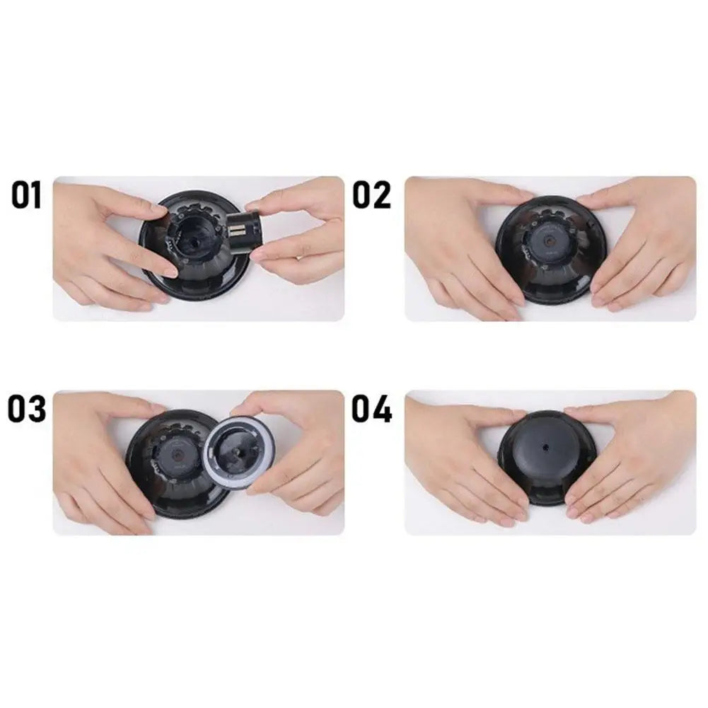 Snow Mountain Smart Car Duftdiffusor, wiederaufladbarer Luftdiffusor, Auto-Lufterfrischer, Wolkennebel mit RGB-Licht, Auto-Innenraum