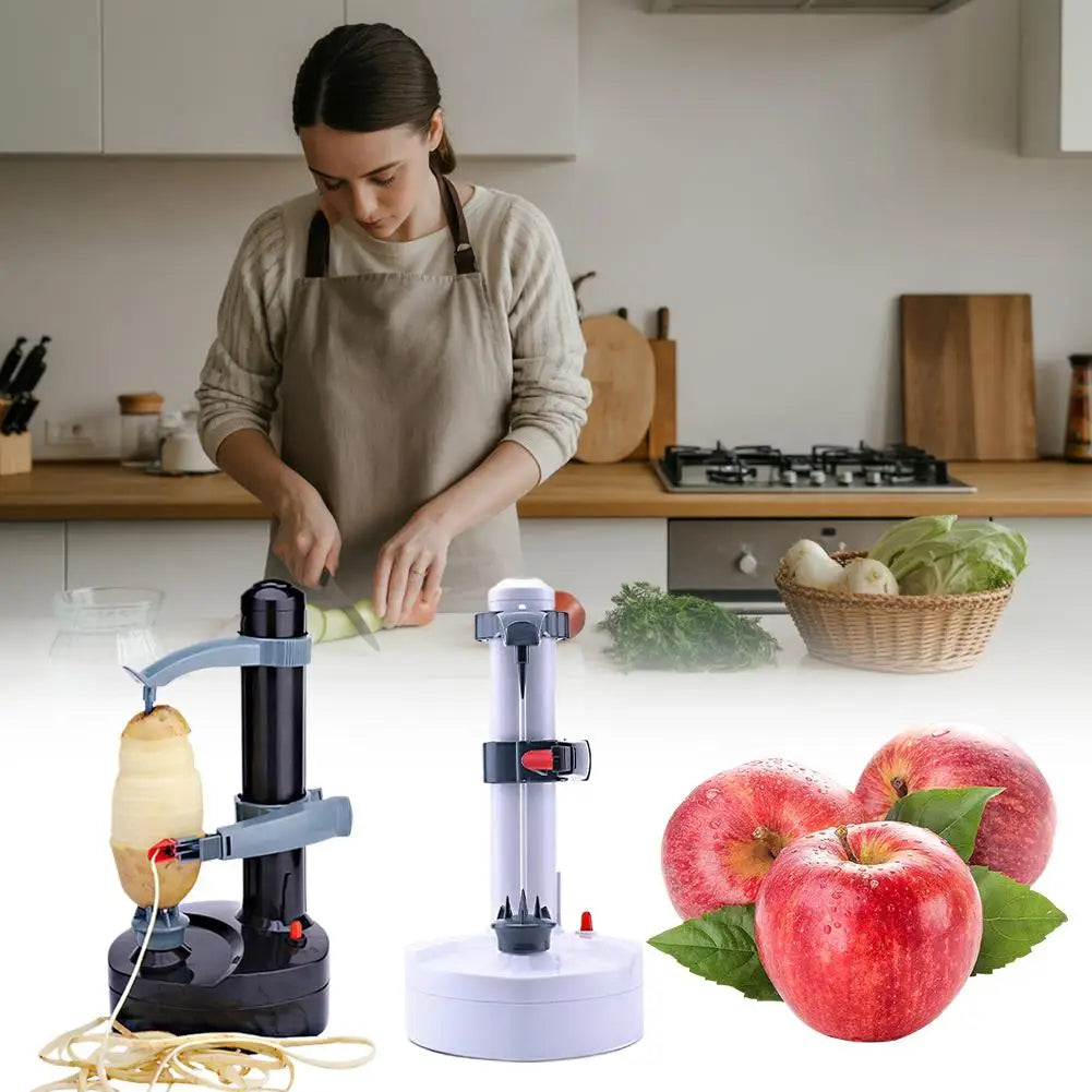 Elektrischer Kartoffelschäler, Multifunktionaler Obstschäler mit Adapter und Ersatzklingen