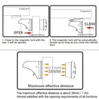Magnetisches Baby-Sicherheits schloss Kinderschutz unsichtbare Schubladen verriegelung Schrank türschloss begrenzer Kinder sicherheit