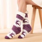 Weihnachten Elch Bodensocken Weihnachten Winter Fleece Schlafteppich Socken Frohe Weihnachten Geschenk Feliz Navidad Frohes Neues Jahr 2026