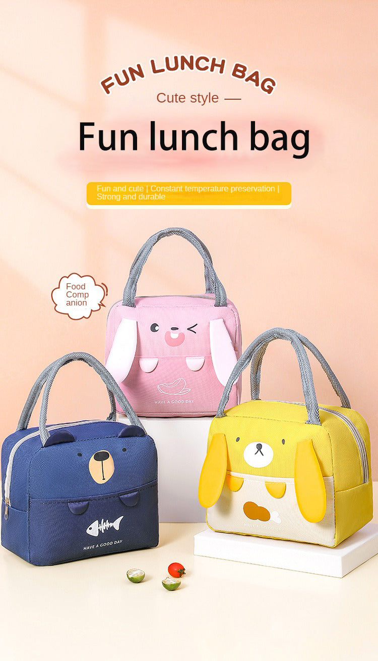 Tragbare Isolierte Thermische Picknick Lebensmittel Mittagessen Tasche Box Cartoon Tote Lebensmittel Frische Kühltaschen Beutel Für Frauen Mädchen Kinder Kinder Geschenk