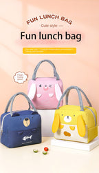 Tragbare Isolierte Thermische Picknick Lebensmittel Mittagessen Tasche Box Cartoon Tote Lebensmittel Frische Kühltaschen Beutel Für Frauen Mädchen Kinder Kinder Geschenk