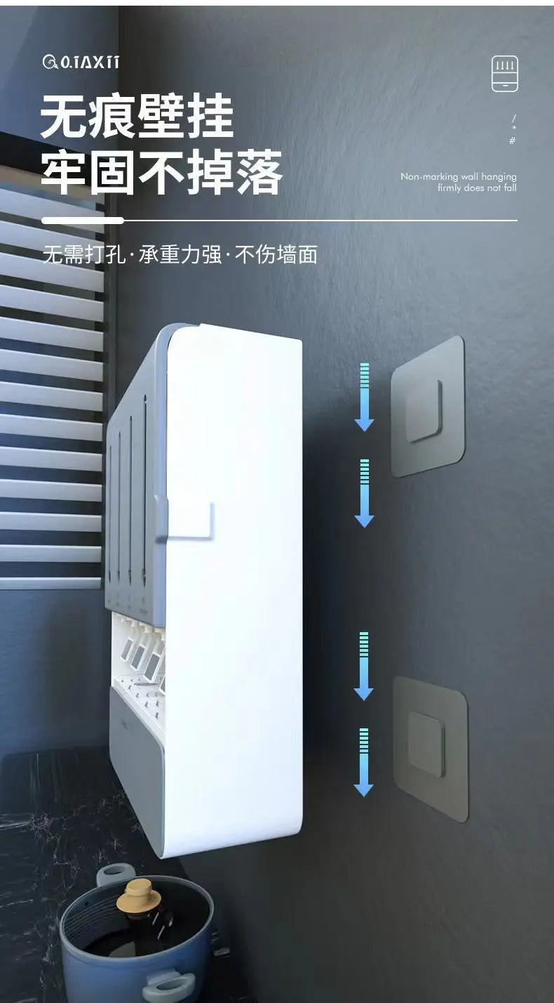 Paste Wand küche mit Druckhahn-Gewürz behälter, Sojasauce und Essig-Gewürz flasche, Gewürz regal in Lebensmittel qualität