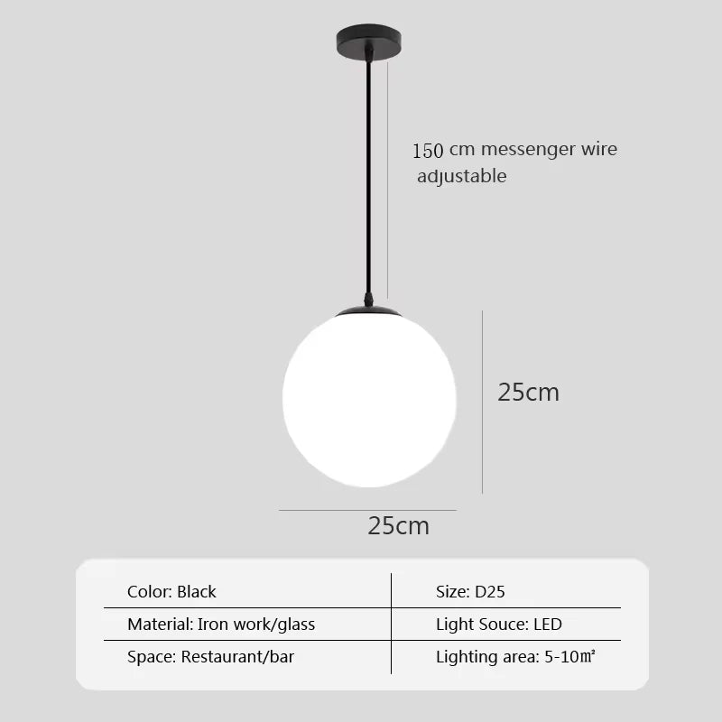 Nordische Glaskugel Pendel leuchten Messing schwarz Hängelampe modernes Wohnzimmer Esszimmer Schlafzimmer Dekor Decken leuchte Haus Lampen für Schlafzimmer Wohnzimmer Korridor Licht Balkon Lichter Decken leuchten