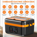 A07R Cordless Electric Lunch Box With 16000Mah Battery Rechargeable Self-Heating Food Warmer For Work/Travel Car/Office Us Plug