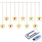 Weihnachten LED Streifen Lichter Zimmer Girlande LED Vorhang Lampe USB-Stecker Weihnachts dekoration Lichter für Schlafzimmer Wohnzimmer Fenster