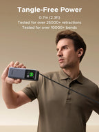 UGREEN Nexode 165W Power Bank 20000mAh Chargeur Portable 100W Max PD3.0 Batterie Externe Câble Intégré pour Ordinateur Portable Téléphone Portable