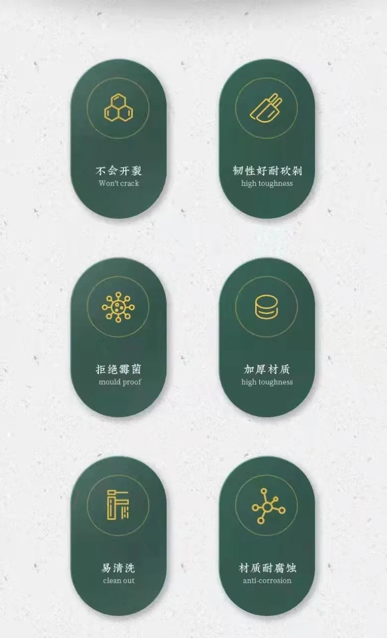 Multisize Grün Schneiden Bord Runde Anti-skid Anti-schimmel Haushalt Schneiden Platte Küche Liefert Schneiden Bord Kochen Werkzeuge