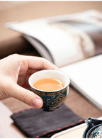 Chinesisches kung fu teeset sand keramik teeset reise kung fu teeset geschenk porzellan lila tontopf gegossen keramik teeset