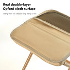 Outdoor-Klappstuhl mit Reißverschlusstasche und Netztasche, integrierter Aufbewahrungsstuhl, verschleißfest, für Picknick, Gartenarbeit, Grillen, Wandern