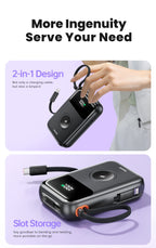 Toocki PowerBank 10000 mAh Tragbare PD 22,5 W Schnelllade-Powerbank für iPhone 16 15 14 13 12 Apple Watch Mobile Externer Akku