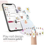 3D Tragbare Gemalt Nagel Drucker Maschine Intelligente Automatische Druck Promi Hause Nagel Maschine Artefakt Mit Patrone DIY