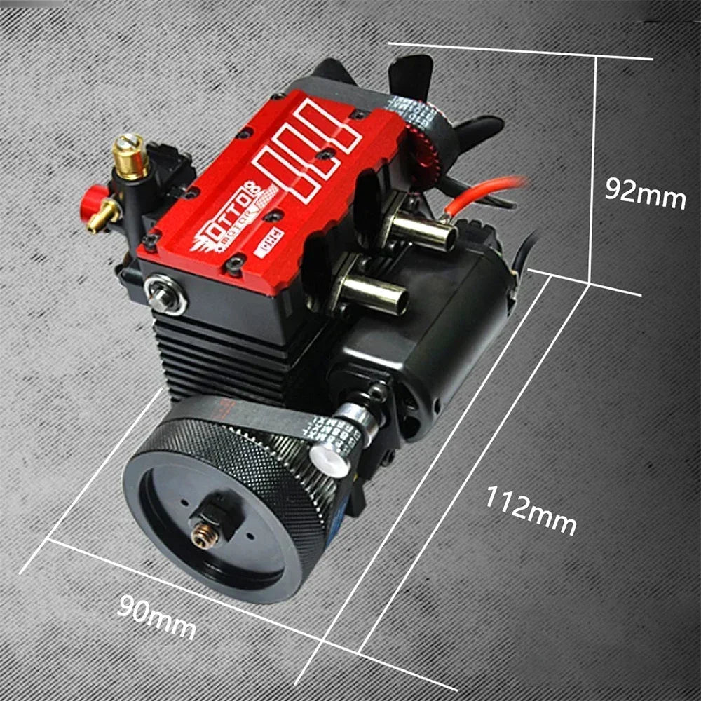 TOYAN FS-L200AC Motormodell 7 cc Inline 2 Zylinder 4-Takt luftgekühlter Nitro-Motormodellbausatz – TOYAN- und OTTO-MOTOR-Version