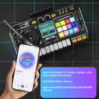 CONUSEA Kinder DJ-Mixer – Mikrofon, App-Steuerung, Klaviertastatur, 3–12 Jahre