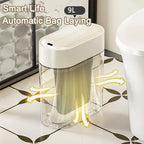 9L Sensor-Mülleimer mit Deckel, Zwei-Wege-Automatikverpackung, Adsorption, Mülleimer, Zuhause, Küche, Toilette, schmaler Schlitz, Wandmontage-Abfallbehälter