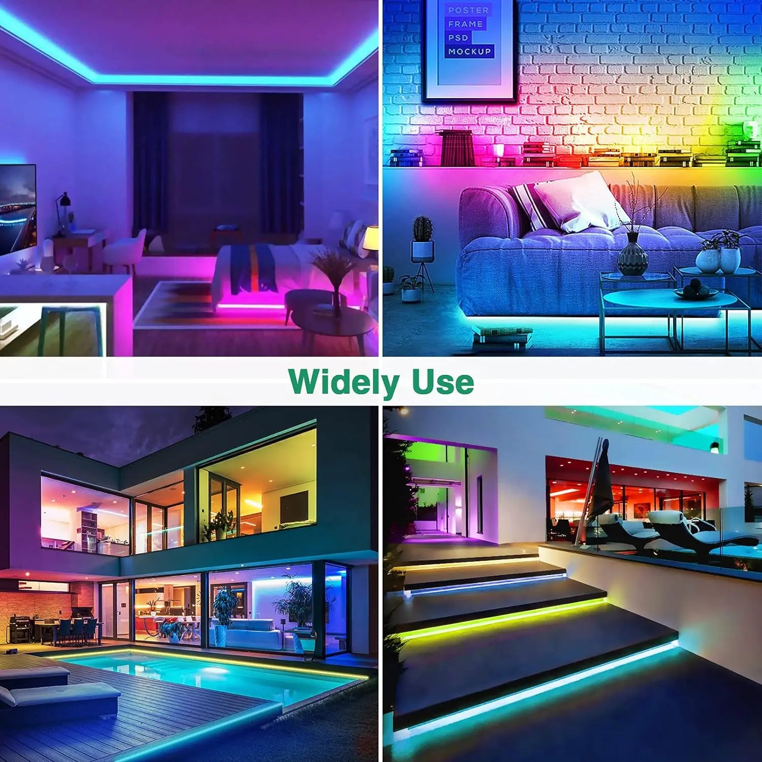 30 m/20 m flexible LED-Neon-Lichterkette mit App/Fernbedienung, IP65-RGB-Lichterkette für den Außenbereich, Musiksynchronisierung für Räume, Pool, Garten