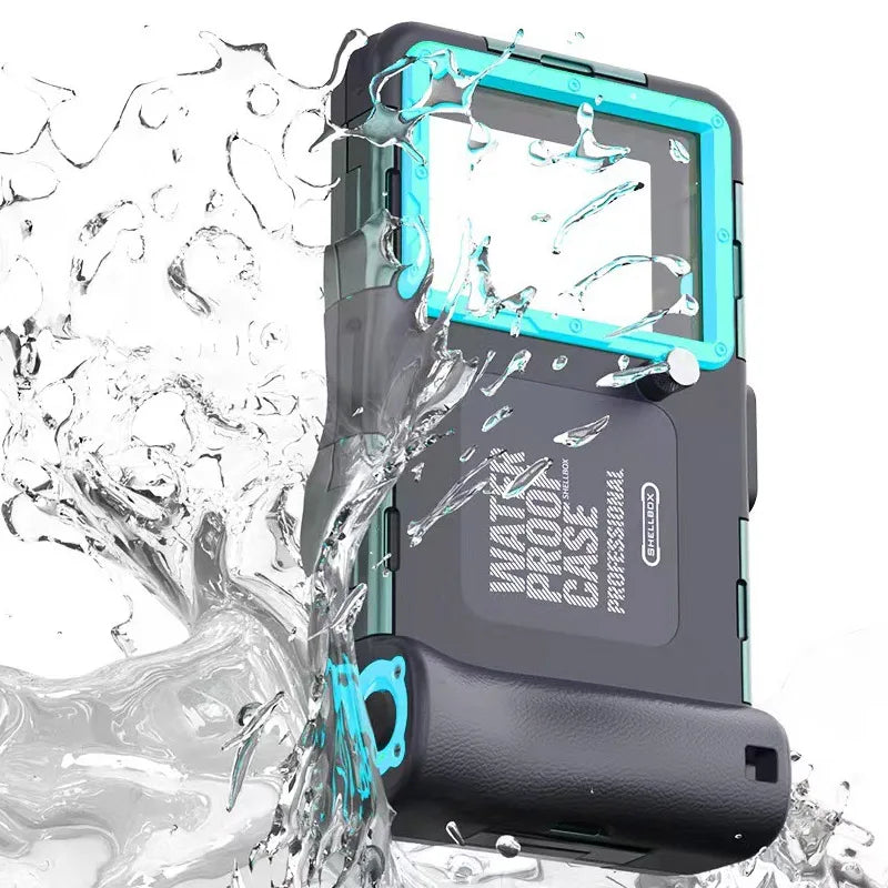 Wasserdichte Telefon hülle Holster & 15m Tauchen 50ft Schwimmen Premium Schutz gehäuse & Lanyard für iPhone Samsung 6.8 "Telefon