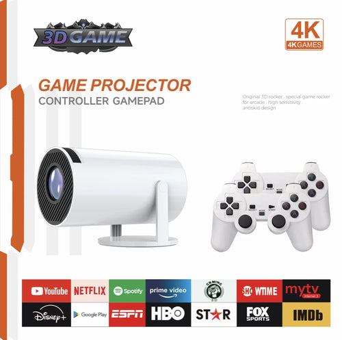 3D-Spielprojektor 2-in-1 F300-Controller Spiel-TV-Box Android 11 5G WIfi Playstore Heimkino Outdoor 4k tragbarer Mini-Projektor