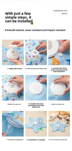 Katzenspielzeug, interaktives Fassungsverstopfungs-Katzenspielzeug mit quietschender Bewegung, aktiviert, bewegliche verdeckte Federn, Kätzchen-Teaser-Spielzeug