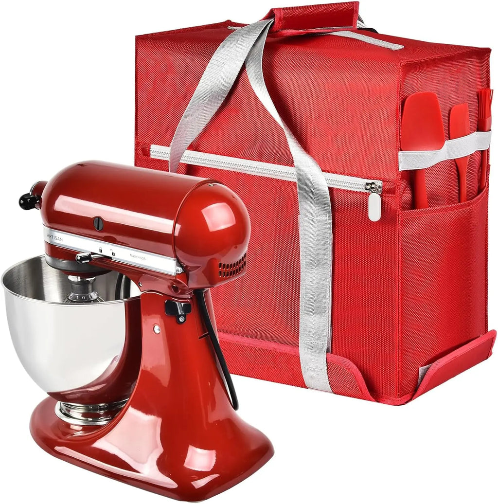 Standmixer-Abdeckung, kompatibel mit KitchenAid Standmixer 4,5–5 Quart, tragbare Reise-Aufbewahrungstasche (nur Box)