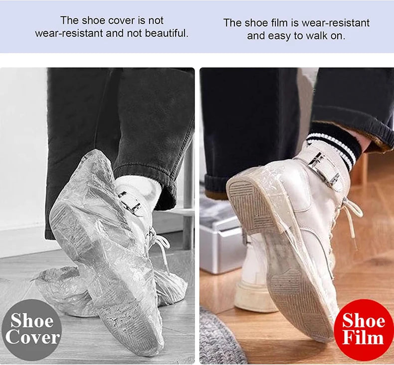 Schuhüberzugspender, Einweg-Schuhüberzugspender, wasserdicht, rutschfest, Schuhüberzugspender für den Innenbereich, Schuhüberzug-Fußpedalmaschine, Laminiergerät