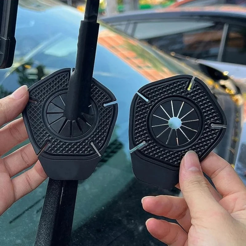 Auto Wischer Loch Schutzhülle, Scheibenwischer Schutz Abdeckung, Universal Staubdichte Abdeckung, Blattsichere Wischer Basis Staub Abdeckung