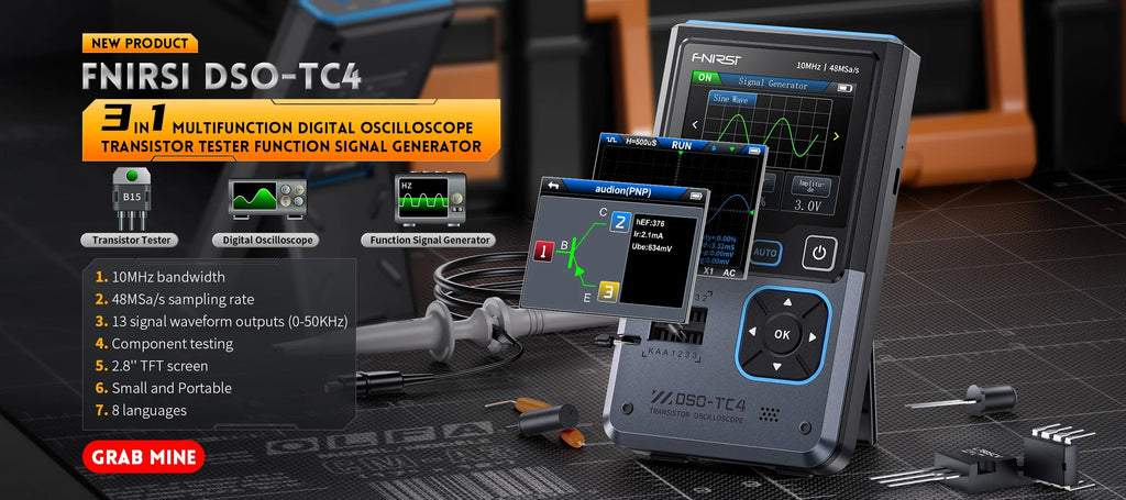 FNIRSI HS-02 Tragbares Wärme-Werkzeugkastenset, 100 W Leistung, einstellbare Temperatur, schnelle Erwärmung, Reparaturausrüstung, 100–450 ℃   für DIY-Reparatur