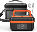 Betuyoo Kabellose Selbsterhitzende Lunchbox – 16.000mAh, 1L, Edelstahl, Powerbank-Funktion | Schwarz & Elfenbein