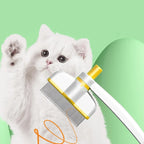 Pflegekamm für Haustiere – Haarkamm für Hunde |   Rotationsdesign Haustier-Ösenkamm mit Entriegelungstaste