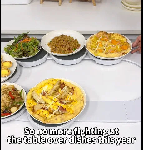 2/4/6/8-Tabletts The Lazy Susan Revolution Essen Rotierendes Tablett Drehteller tragbares Brett rutschfester Esstisch Speisezubehör