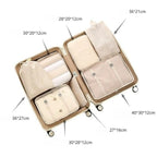 7 Teile/Satz Reise Tasche, Reise Gepäck Organizer Taschen, Kulturbeutel für Schuh/ Kleidung und Unterwäsche Sortierung Tasche