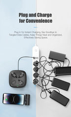 4 x 5000 mAh Mini-Powerbank mit Ladestation, tragbar, PD 20 W, Schnellladegerät, Powerbank für iPhone 16 x Samsung Xiaomi Poverbank